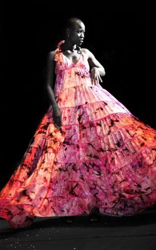 Vestido confeccionado por Mariela Aleman