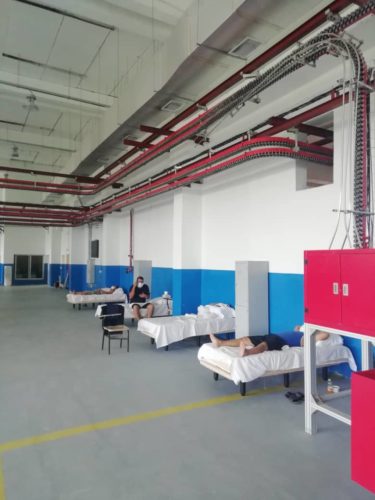 Áreas para descanso de los trabajadores. (Foto: Cortesía del Poligráfico)