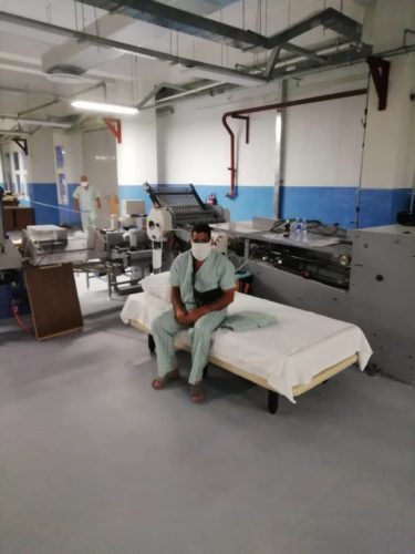 Áreas para descanso de los trabajadores. (Foto: Cortesía del Poligráfico)