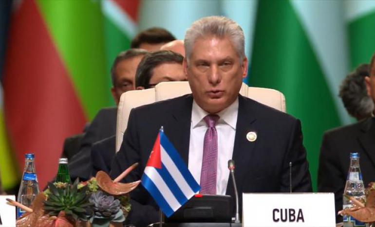 Miguel Díaz-Canel Bermúdez, Presidente de la República de Cuba. Tomada de: CubaMinrex