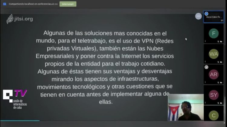 Captura de pantalla de uno de los seminarios online impartidos el Primero de Mayo. (Foto: Aportada por la Fuente)