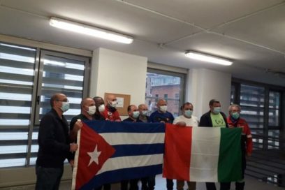 Uno de los ángeles llegados a Turín desde Las Tunas
