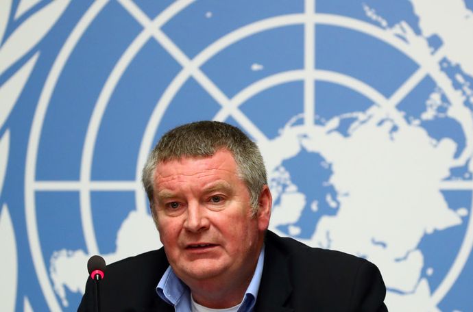 Mike Ryan en Ginebra, Suiza. 3 de mayo de 2019. Denis Balibouse / Reuters