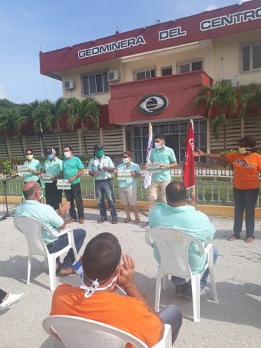 Todos los que participaron en las acciones de apoyo al combate de la Covid-19 fueron reconocidos en el seno del colectivo.