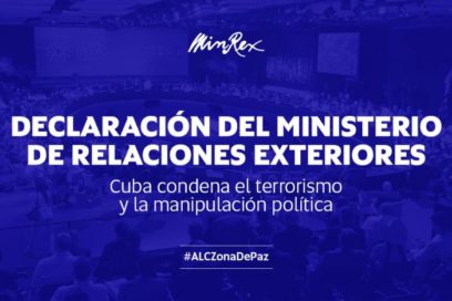 Cuba condena el terrorismo y la manipulación política