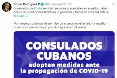 Consulados de Cuba reinician servicios presenciales en varios países