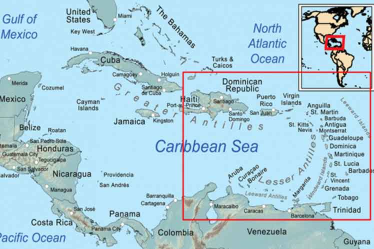 La OECS está integrada por Antigua y Barbuda, Saint Kitts y Nevis, Montserrat, Anguila, Islas Vírgenes Británicas, Dominica, Santa Lucía, San Vicente y las Granadinas, Granada, Martinica Y Guadalupe. Foto: Tomada de Prensa Latina