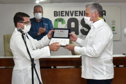Intercambian Díaz-Canel y Marrero Cruz con la Brigada médica que combatió la COVID-19 en Lombardía