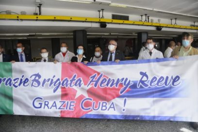 Regresa a la Patria la Brigada Henry Reeve que colaboró en Italia