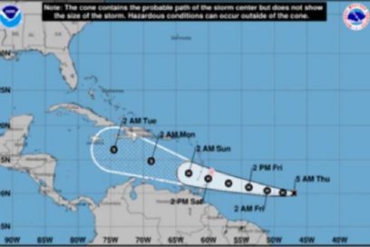 Tormenta tropical Gonzalo se debilita, pero puede convertirse en huracán