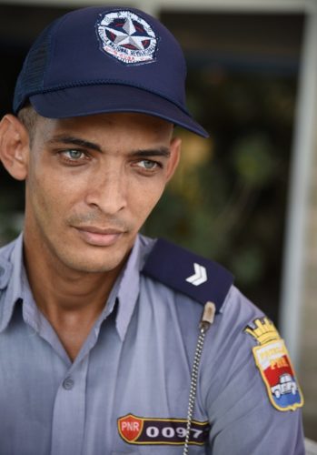 Primer teniente Yucel Cala Mena. Foto: Vladimir Molina Espada (Policía)