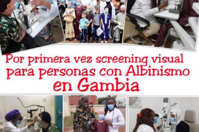 Emplean en Gambia por primera vez screening visual para personas con albinismo