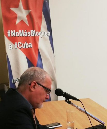 Cuba condenó ante la Junta Ejecutiva del PMA el bloqueo que le impone Estados Unidos desde hace seis décadas, y su recrudecimiento en los últimos años por el Gobierno de Donald Trump. Foto: Tomada de CubaMINREX