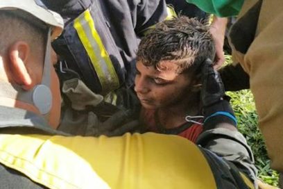 Niño salvado en un pozo a 50 metro de profundidad