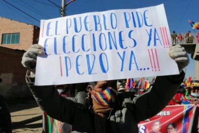 Se lucha en Bolivia para restaurar la democracia