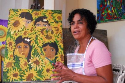 RETRATOS: Girasoles con rostros de mujer