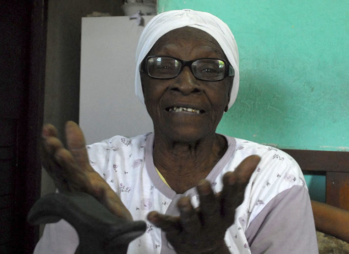 Irma Luaces Wilson, de 87 años, aún se siente fuerte. Foto: Agustín Borrego Torres.