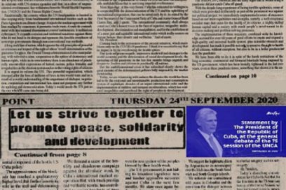 Publican en Gambia discurso íntegro de presidente cubano en la ONU