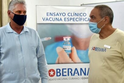 De alentadores califica Díaz-Canel ensayos clínicos de Soberana 1