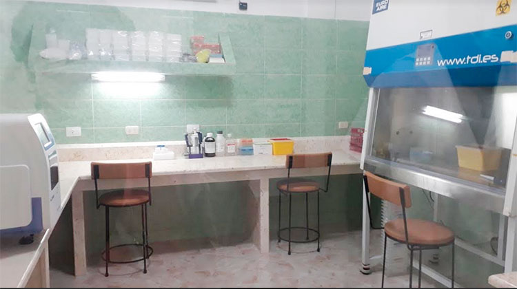 Unas 900 pruebas podrán realizarse diariamente en el matancero LBM. Foto: Noryis