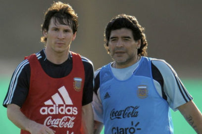 Messi manda mensaje de apoyo a Maradona