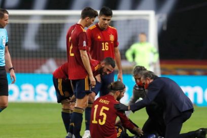 Sergio Ramos se lesiona