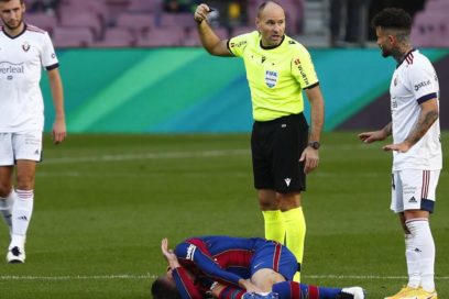 Lenglet sale lesionado