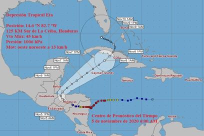 Aviso No. 10: Eta continúa debilitándose, pero hay que mantener la vigilancia