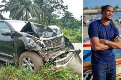Eto’o sufrió un accidente de tráfico
