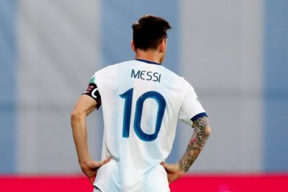 Messi tiene molestias en el tobillo