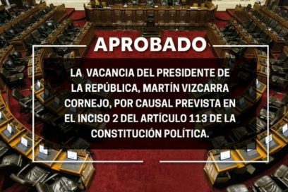 Congreso destituye a presidente de Perú