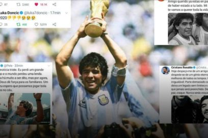 Desde las redes sociales, un adiós a Maradona