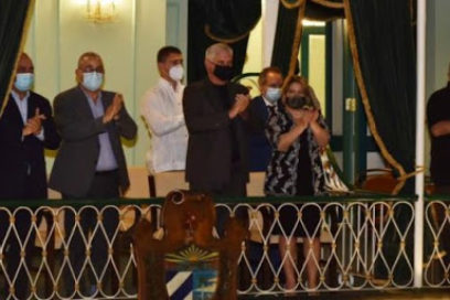 Díaz-Canel en la Gala por el aniversario 501 de La Habana