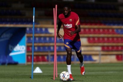 Dembélé regresa a los entrenamientos