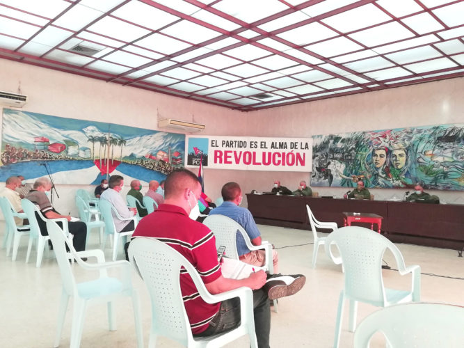 Reunión del Consejo de Defensa Provincial de Pinar del Río. Foto: Yolanda Molina