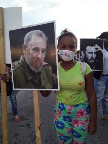 Fidel vive en el corazón de su pueblo. Foto Yailén Aguilar