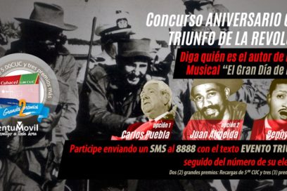 Concurso por SMS ¡Triunfo de la Revolución!