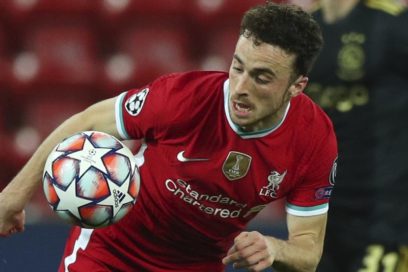 Diogo Jota estará casi dos meses de baja