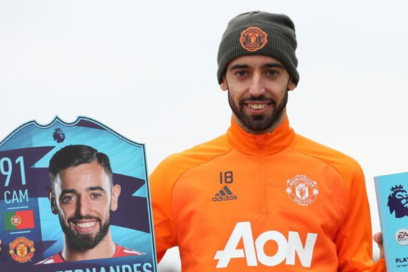 El portugués Bruno Fernandes resultó el futbolista del mes en la Premier