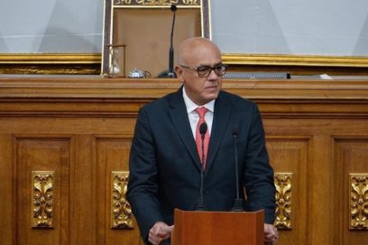 Felicita Esteban Lazo a Jorge Rodríguez Gómez, electo presidente de la Asamblea Nacional de Venezuela