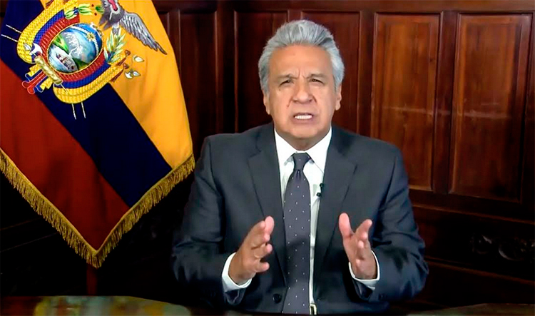 Lenin Moreno quedará para la historia nacional como uno más de los mandatarios que entregó el país al gran capital y a los Estados Unidos. Foto: AP