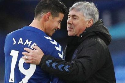Ancelotti afirma que James se siente bien en el Everton.