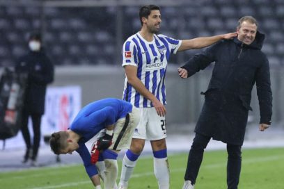 Khedira volvió a las canchas y disputó sus primeros minutos con el Hertha.