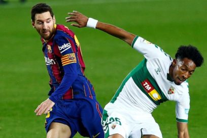 El Barça derrotó 3-0 al Elche con doblete de Messi.