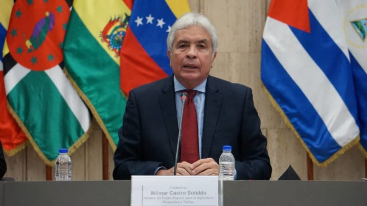 Wilmar Castro, ministro para Agricultura Productiva y Tierras de Venezuela.