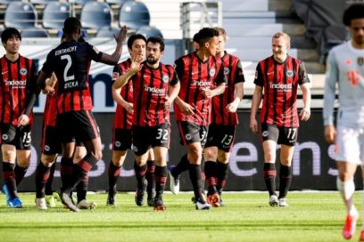 El Frankfurt venció 2-1 al Bayern de Múnich.