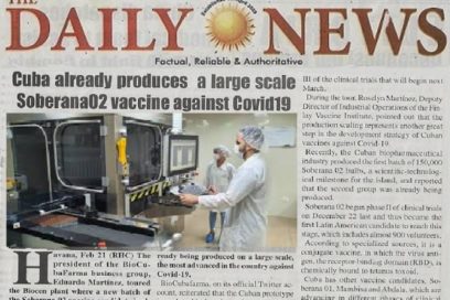 Exaltan en Gambia producción a gran escala de vacuna cubana Soberana 02 contra la Covid-19