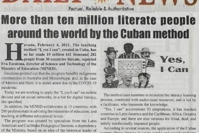 Realzan en Gambia método de alfabetización cubano “Yo Sí Puedo”