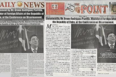 Diarios gambianos publican íntegramente intervención de Canciller cubano en Conferencia de Desarme