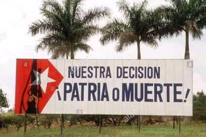 Sindicalistas alzan voces de Patria o Muerte